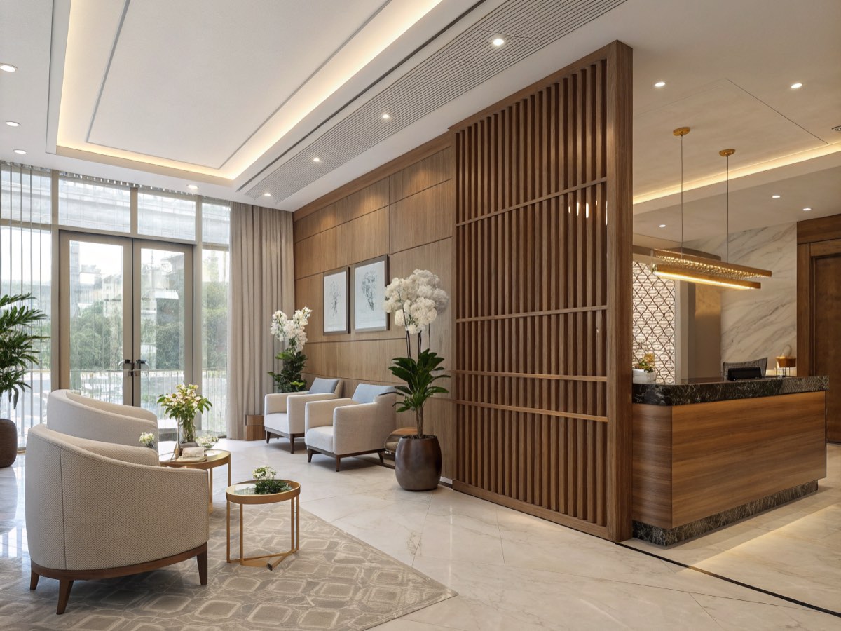 The patient lounge of a verified partner clinic